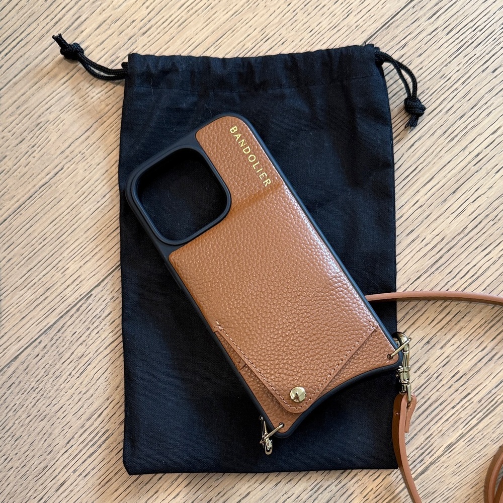 Bandolier Emma pebble leather crossbody